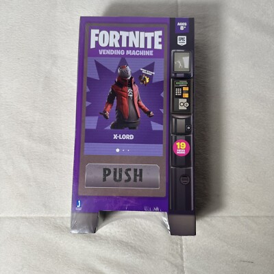 Fortnite Vending Machine with X-Lord Action Figure NEW Sealed NIB Free Shipping