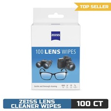 ZEISS Gentle and Thorough Cleaning Eyeglass Lens Cleaner Wipes, 100 Count