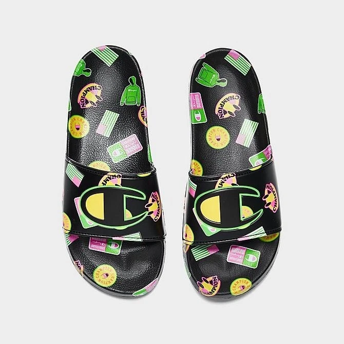Champion Unisex Pequeño Niño’s IPO Estampado de Captura Slide Sandalias Negras Talla Niño 13 Foto 3 de 3