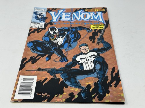 Venom Funeral Pyre #1 Marvel Comics 1993 Holo Foil Cover Punisher App Excellent