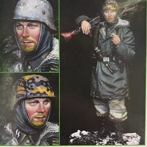 Kit modelo figura resina 1/16 Segunda Guerra Mundial MG42 artillero soldado sin montar sin pintar - Imagen 1 de 2