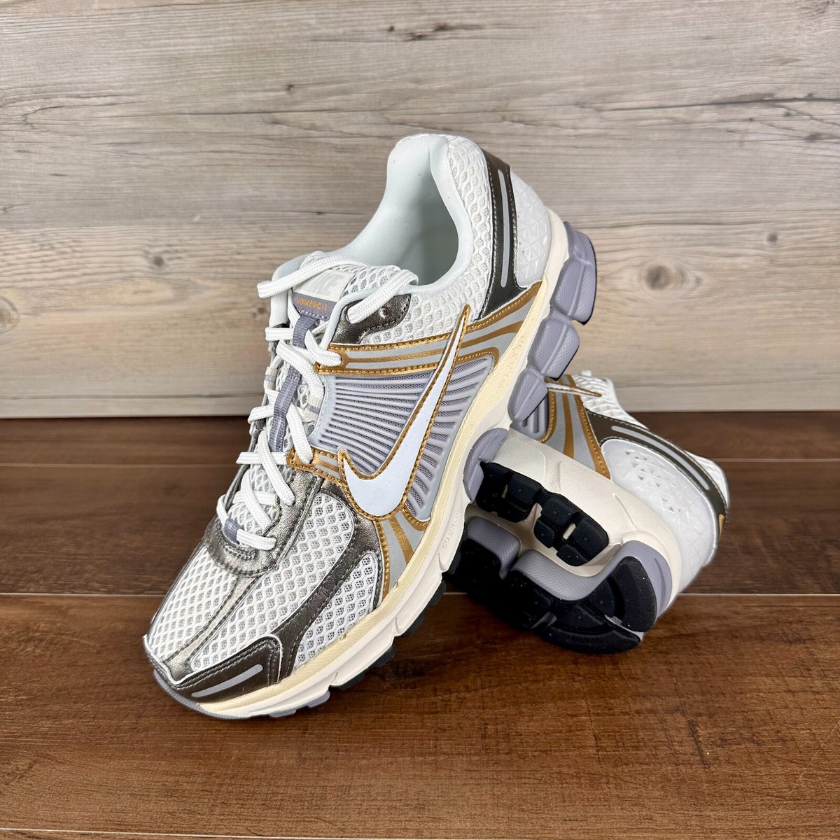 Size 10 Nike Air Zoom Vomero Metallic Pewter Gold for sale