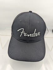 Genuine Fender Guitars Silver Thread Logo Snapback Trucker Hat, Black, NWOT