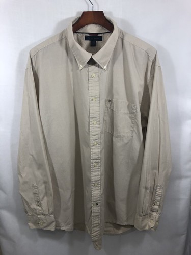Tommy Hilfiger Men’s Shirt 100% Cotton Long Sleeve Button-Down XXL - Picture 2 of 5