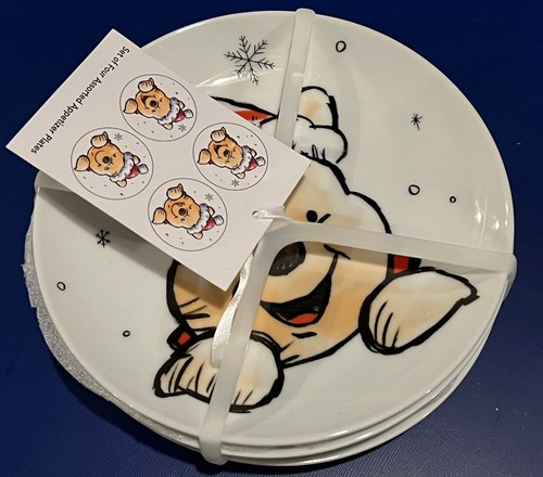 DISNEY WINNIE THE POOH KERAMIK 4ER SET VORSPEISENTELLER - Bild 1 von 3