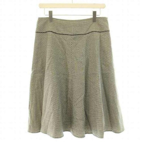 Lanvin Collection Knielang Wolle Kaschmir Mischung Seide Hahnentritt 42 XL Gebraucht ef