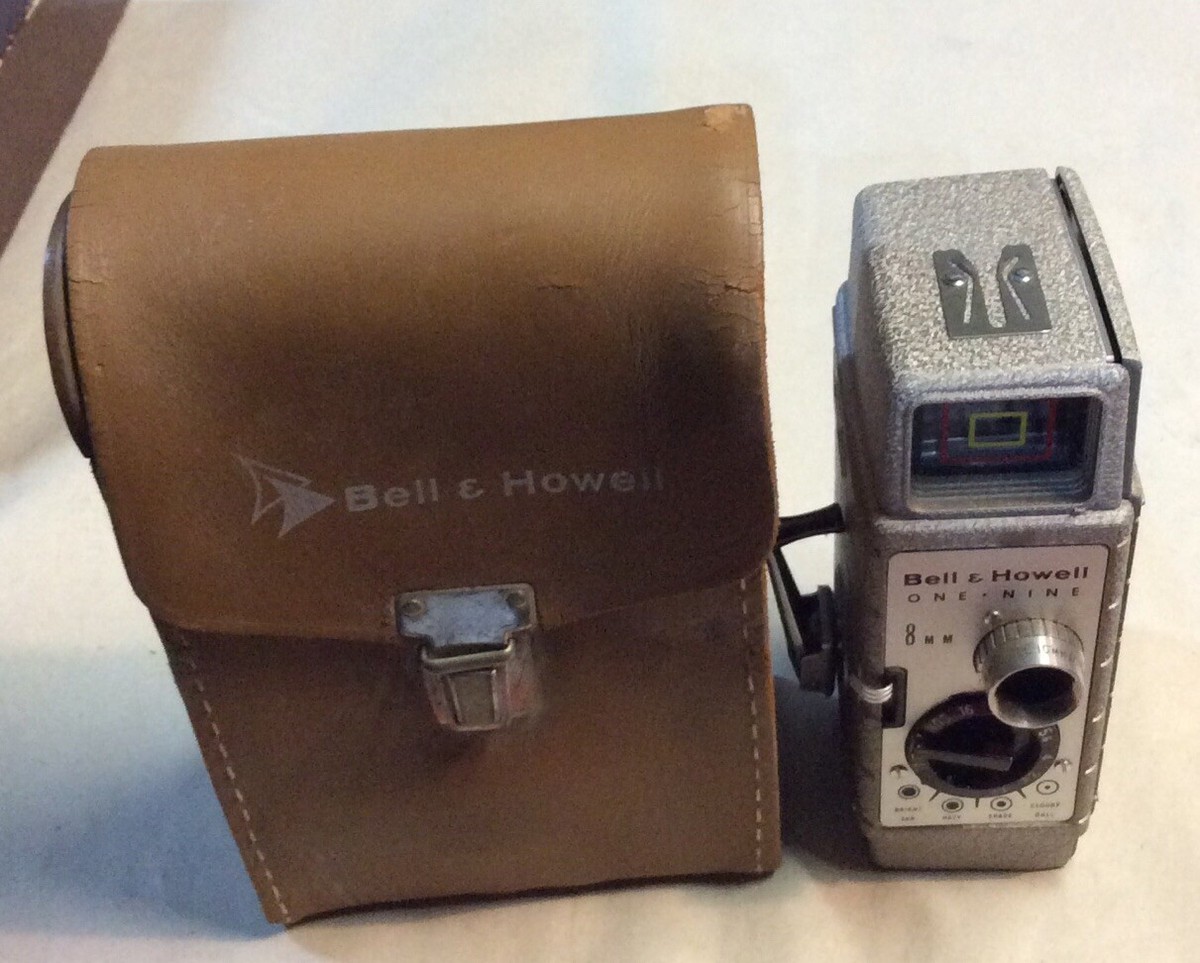 Vintage Bell and Howell One Nine 8mm Movie Camera w/ Leather