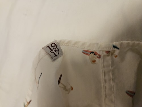 Sovereign Code Shirt Mens Large White Hawaiian Surfing Catching Waves Button Up - Picture 7 of 10