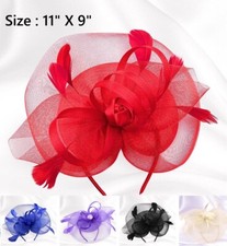 Headband Hair Clip Kentucky Derby Wedding Hat Church Dressy Cocktail Fascinator