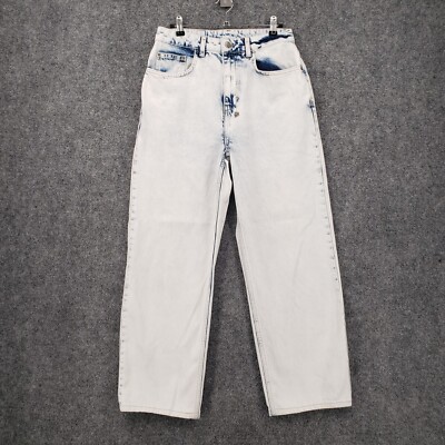 Ksubi Jeans Womens 28 White High Rise Straight Leg Light Wash Cotton Denim