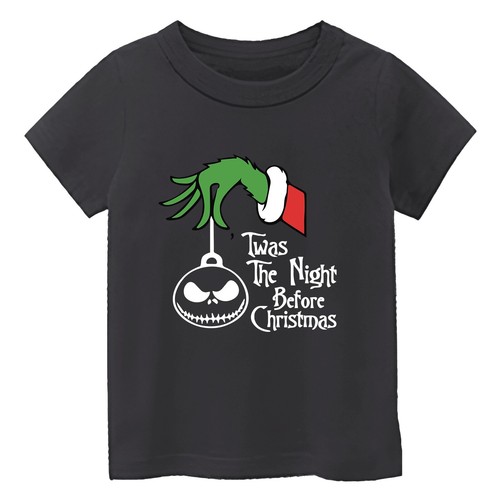Kid's Happy Christmas Horror Pumpkin Shoirt Sleeve T-Shirt USA New Gift Tee - Picture 7 of 13