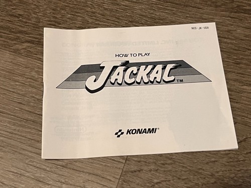 Jackal Nintendo Nes Complete CIB Good Condition Authentic - Picture 4 of 9