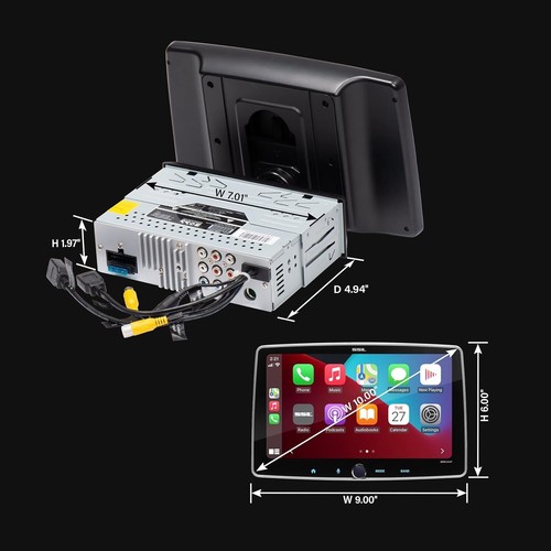 Sound Storm Laboratories SDML10ACPR 10” Car Stereo - CarPlay, Android, Camera - Picture 5 of 6