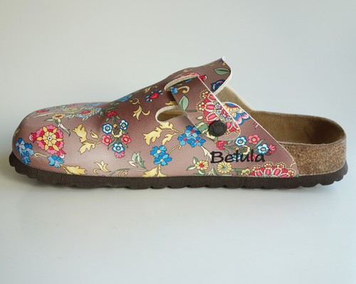 Zuecos mulas BETULA by BIRKENSTOCK ROCK BF (Boston) flores marrón mc US8 EU39 UK6 - Imagen 7 de 17