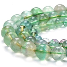 Natural Green Fluorite Gemstone Grade AA Round 5MM 6MM 7MM 8MM 9MM Beads D441 