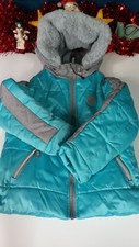Gerry size 5 kids youth winter jacket hooded aqua blue pockets
