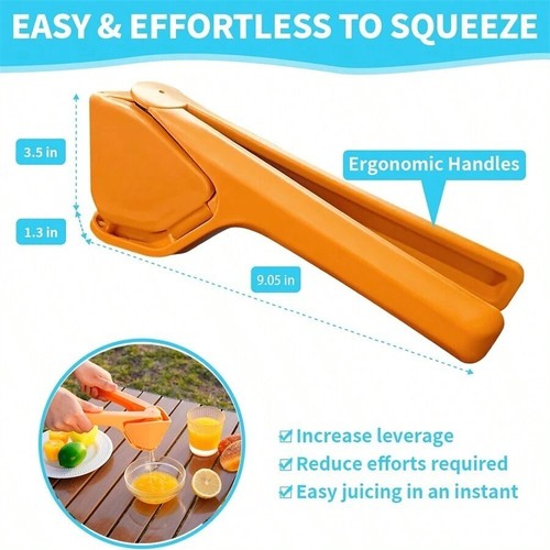 Lemon Squeezer Citrus Juicer Max Juice Extraction Multicolor Manual Lime Juicer - Picture 3 of 16