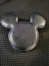 BaubleBar Mickey Mouse Ear Head Disney Metallic Jewelry Box Storage Case black
