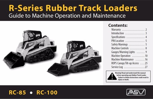 ASV RC-100 Service , Operator's & Parts Manual CD - Picture 5 of 7
