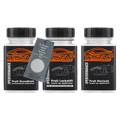 Autolack Lackstifte für Chrysler Dodge Jeep VPS Patina Silver Metallic 3 x 50ml