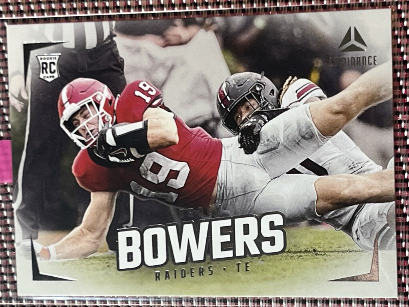2024 Panini Luminance Rookies Brock Bowers Georgia Las Vegas Raiders RC #186
