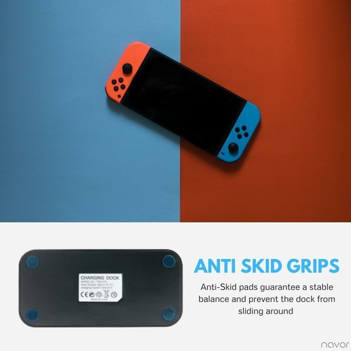 Nintendo Switch Pro OLED Fast Charging Station Dock Stand Holder Joy-Con Charger - Picture 4 of 6