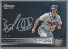 2014 BOWMAN BLACK BRAXTON DAVIDSON RC AUTO 09/25!!