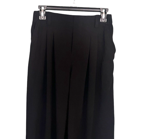Halara NWT Women's Elastic Waist Black Dress Pants Wide Leg M Petite - Picture 5 of 6