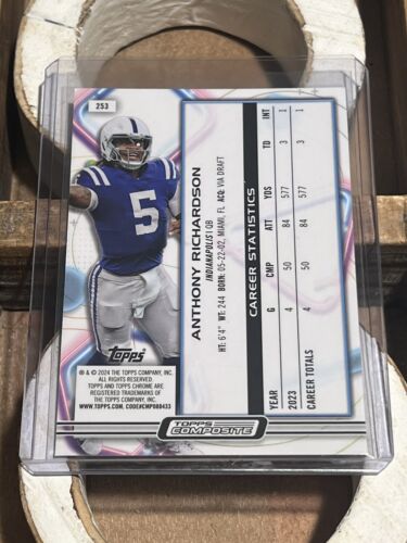 2024 Topps Cosmic Composite Anthony Richardson RC no. 353 - Picture 2 of 2