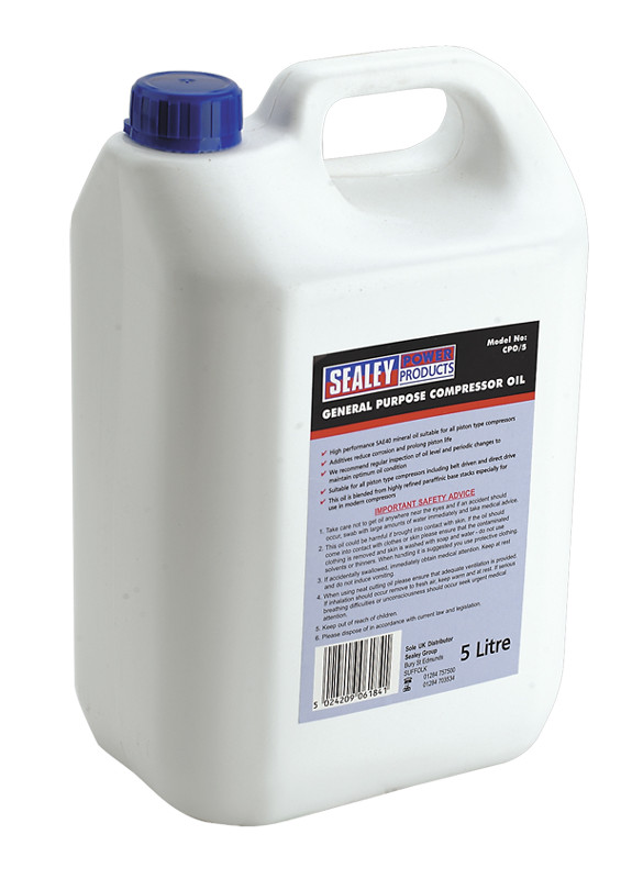 Sealey CPO/5 Compressor Oil 5L