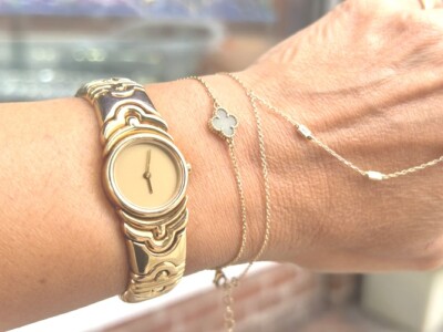 BVLGARIパレンテシ18Kゴールド 腕時計 Bvlgari 18K Yellow Gold Parentesi 20MM Watch BJ 01 | eBay