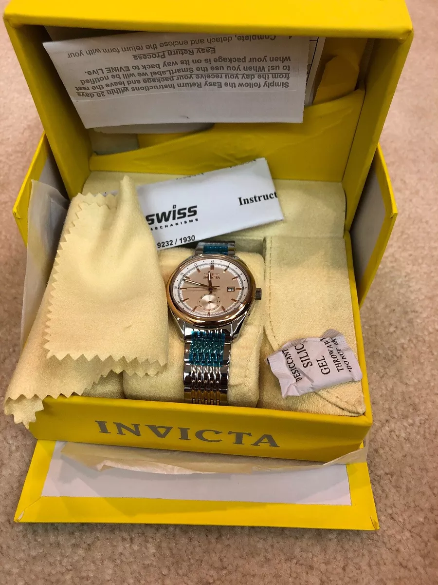 Invicta 18097 Dynasty Date 24 Hour Stainless Steel Rose Silver