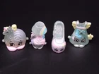 LOT 4PCS ULTRA RARE Shopkins Limited Edition Season 9 Shimmery Unicorns Tribe