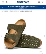 Birkenstock Arizona suede Thyme green 38 narrow
