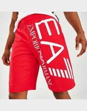 MEN'S EA7 EMPORIO ARMANI AUTHENTIC 3D LOGO SHORTS Size S-XXL