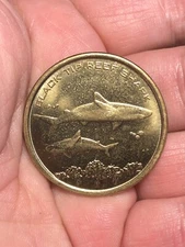 Souvenir Medal - Black Tip Reef Shark - Aquarium Atlanta, Georgia 