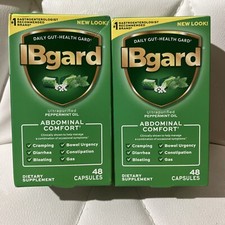 IBgard IBS Abdominal Comfort 48/box x 2 Total of 96 Capsules Bowel Exp 5/2025
