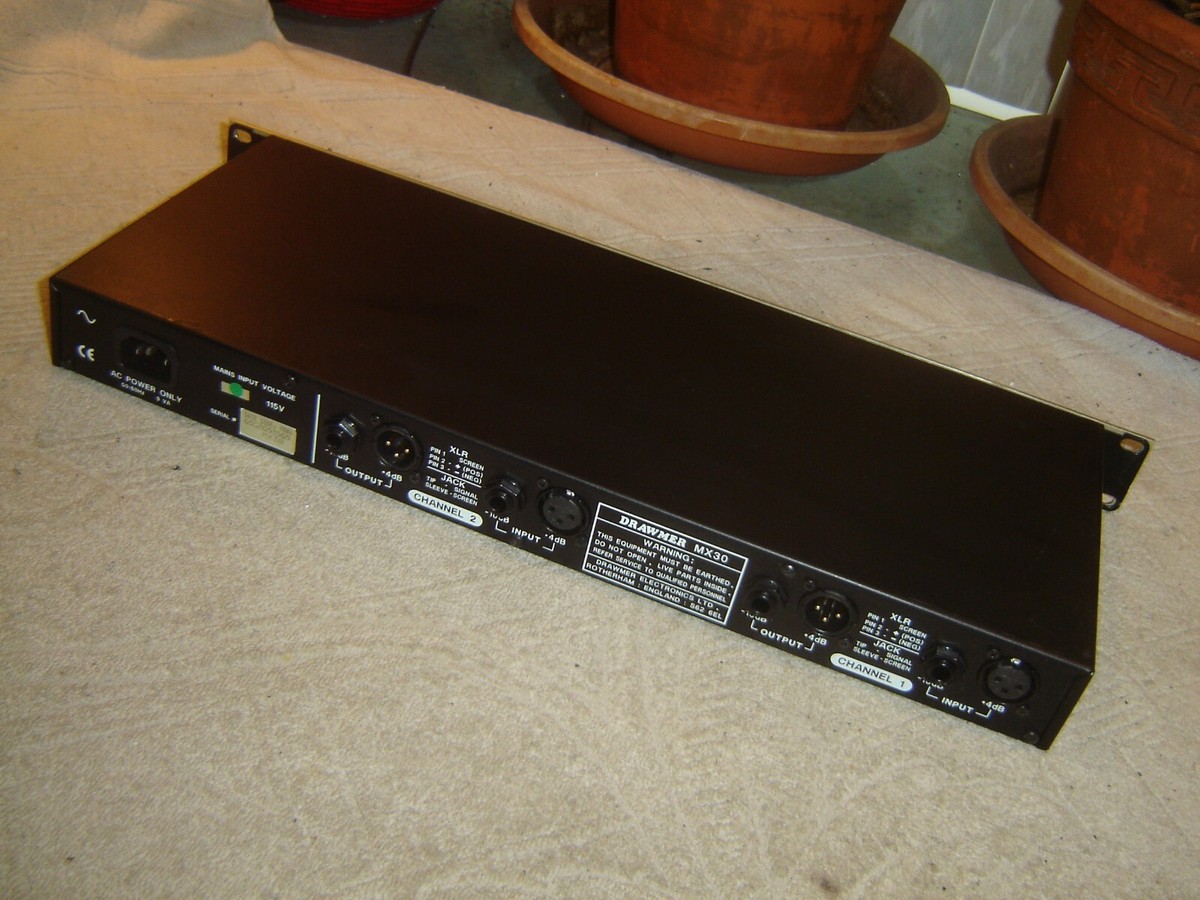 DRAWMER MX30 デュアルゲーテッドコンプレッサー (ジャンク) DRAWMER MX30 デュアルゲーテッドコンプレッサー (ジャンク