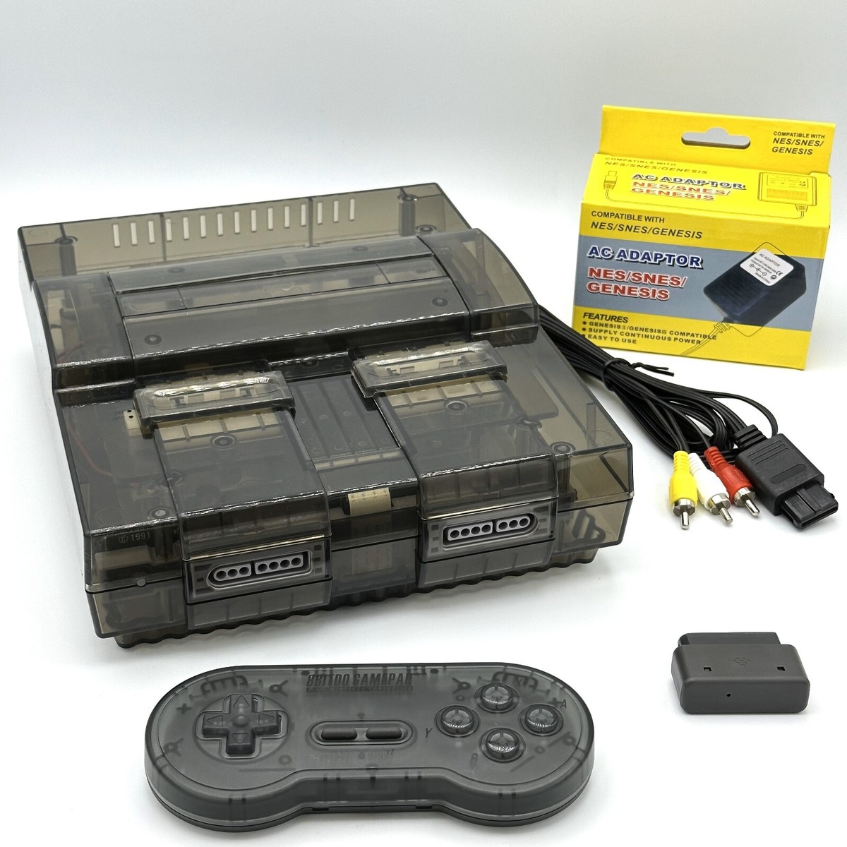 Super NicoFami スーパーニコファミ　BLACK スーパーファミコン&ファミコン両対応互換機『スーパーニコ