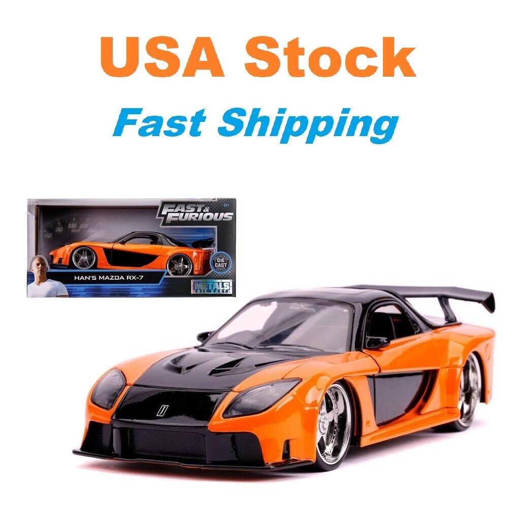 Buy Jada Toys Fast & Furious 1:24 1995 Mazda RX-7 Widebody Die-cast Car  w/Han's 2.75 Die-cast Figure, Toys for Kids and Adults Online at Low  Prices in India - .in