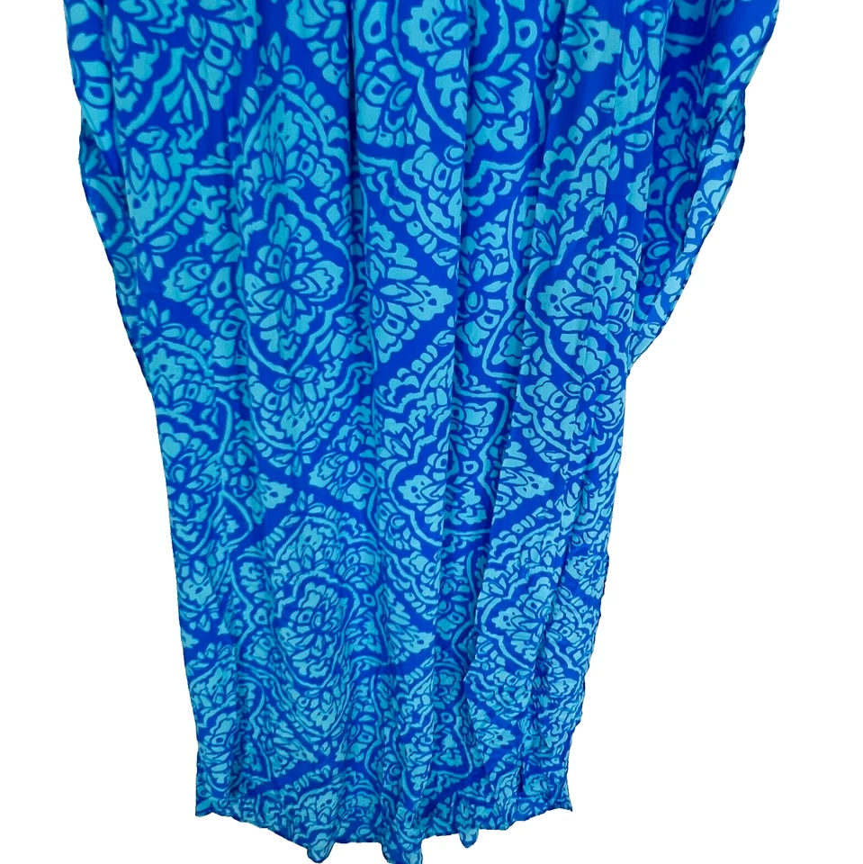 Женское расслабленное макси-платье Alice & Trixie Цветочный узор Кафтан Шелк V-образный вырез - Изображение 3 из 4