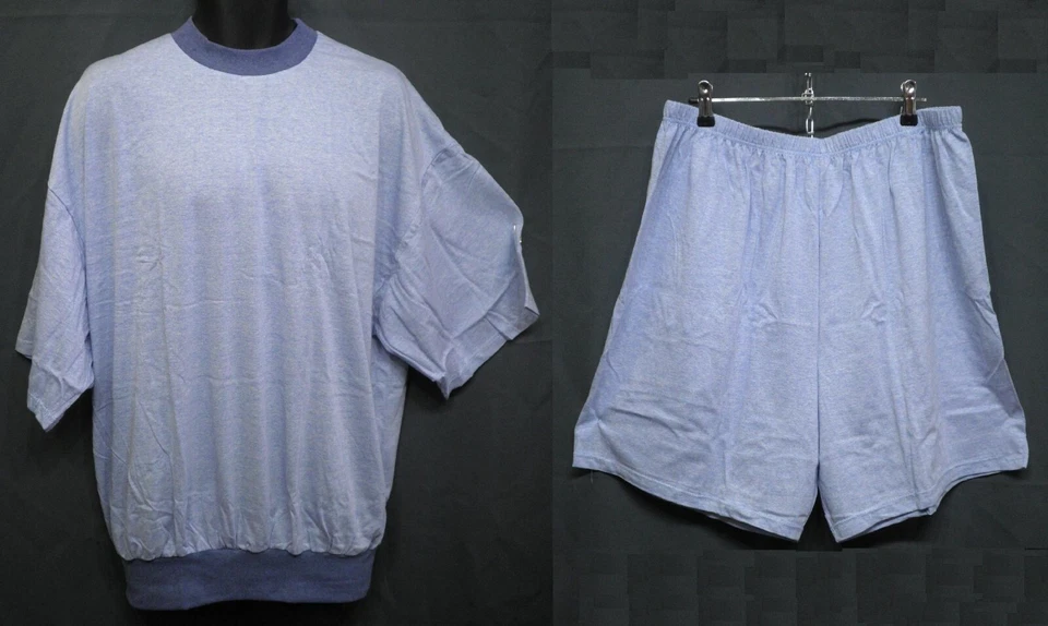 Pyjama Herren hellblau kurz Gr. 54 - Bild 1 von 1