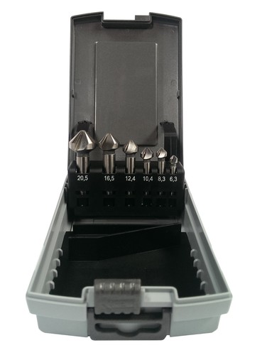 Kegelsenker HSS-G SET 6-teilig: 6,30 - 20,50 mm geschliffen Senker HSSG - Bild 2 von 4