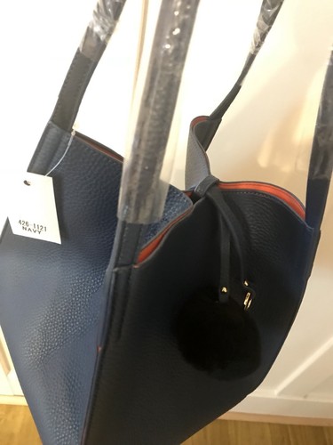 Bezaubernde quadratische Handtasche dunkelblau // BRANDNEU!! - Bild 6 von 7