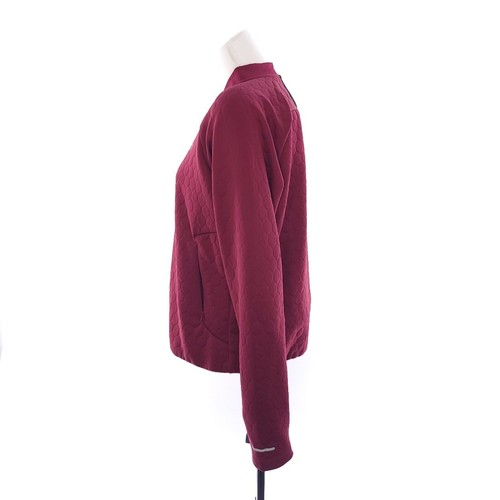 Chaqueta Acolchada Asics Borgoña Roja Lisa Mangas Largas Grande - Imagen 4 de 11