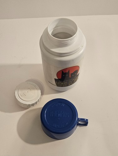 Vintage The Adventures of Batman and Robin Plastic Lunch Box W/ Thermos DC 1995 - Picture 10 of 13