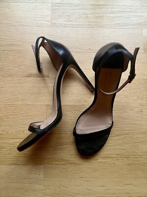 Stuart Weitzman Nudist High Heels Sandaletten Schwarz 39 Riemchensandaletten