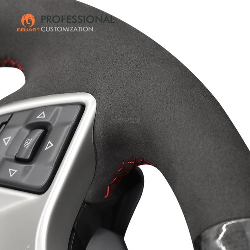 Cubierta de volante de gamuza PU fibra de carbono para Chevrolet Corvette (C7) Stingra - Imagen 5 de 10