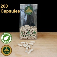 LIONS MANE CAPSULES 200 Vegan Caps 600mg Lion's Mane Mushroom Powder Tablets