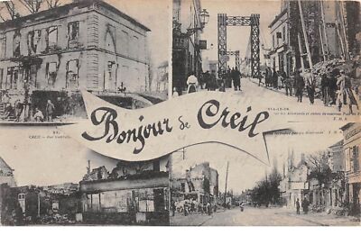 60 .n° 107554 . creil .un bonjour .view d'ensemble .